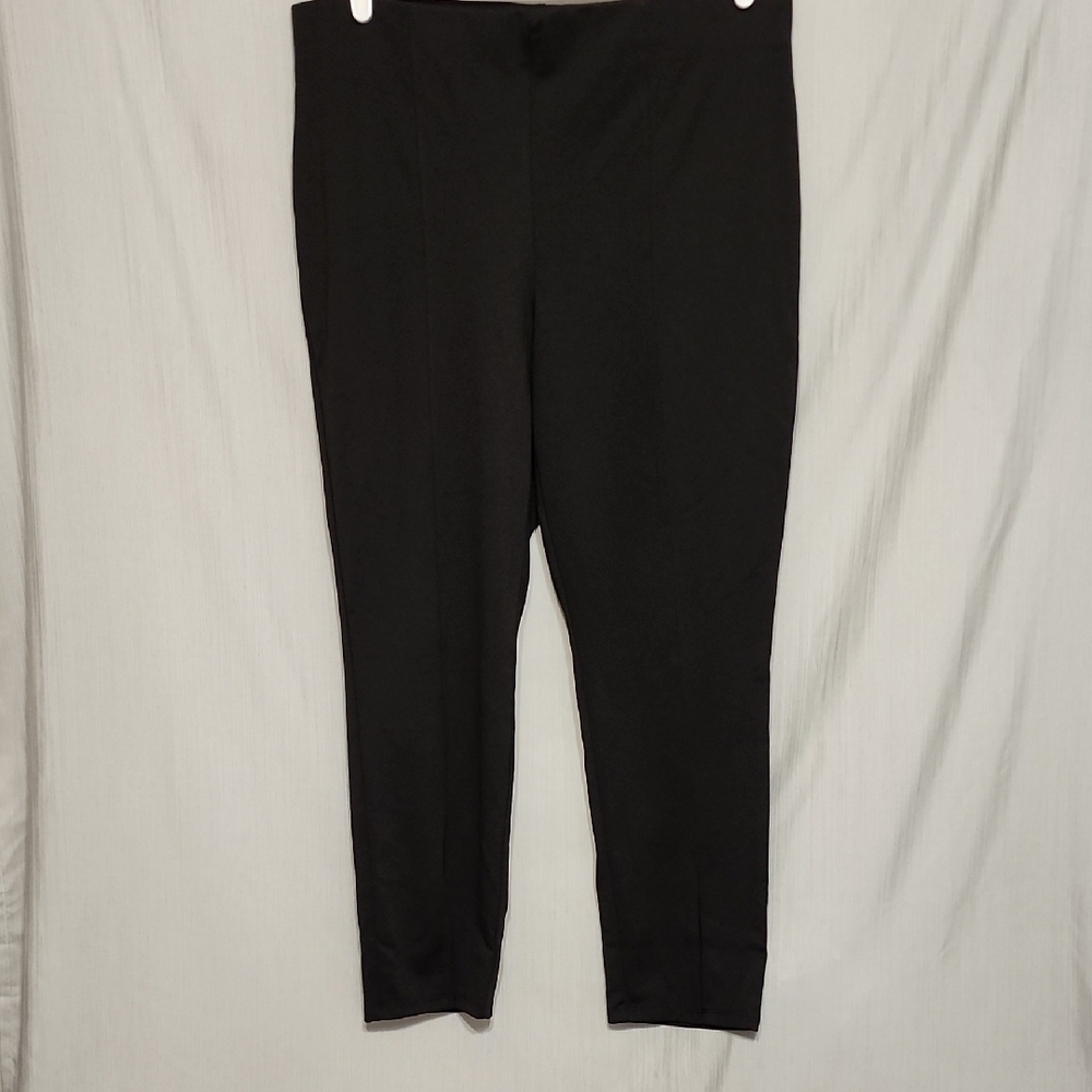 Ruby Rd. Black Trousers With Ankle Slit